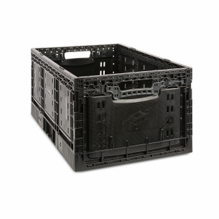 Faltkiste 60L schwarz Klappbox Einkaufskorb Kunststoff Korb Box klappbar  Autokorb Einkaufskiste Einkaufsbox