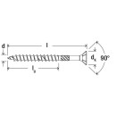 fischer PowerFast Spanplattenschraube Teilgewinde Edelstahl A4 Senkkopf TX